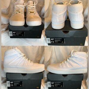 Jordan, Westbrook 0. All white. Size 10.5. Barely worn, great condition.